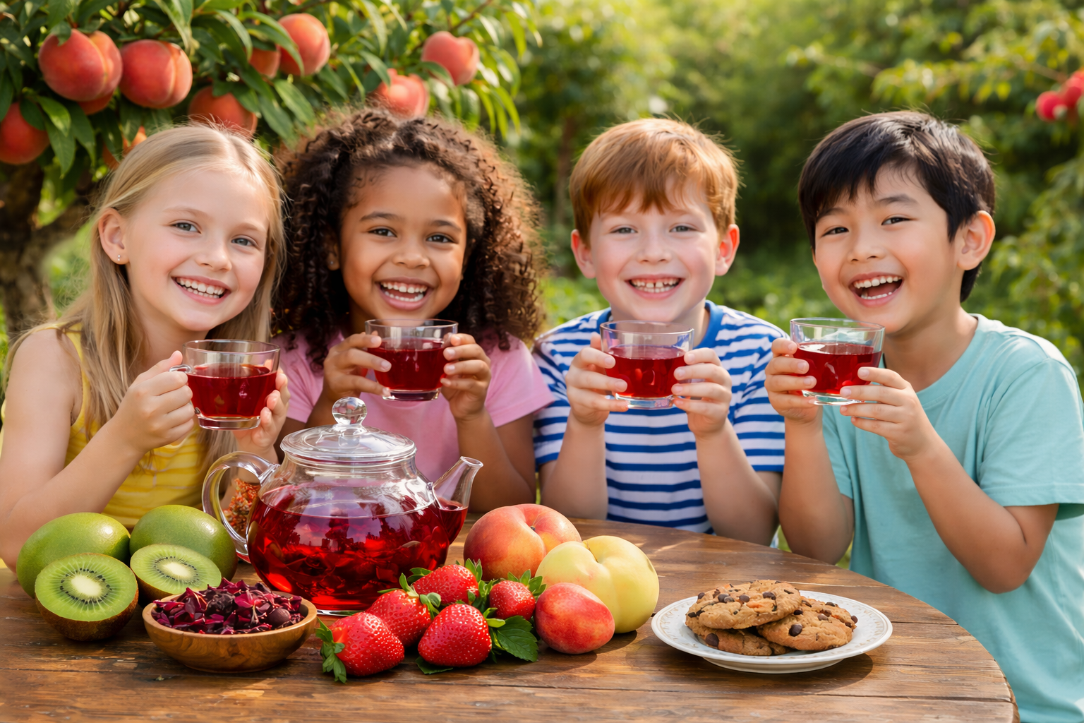 Peach Berry | Organic | The Green Teahouse | Hibiscus | Raspberry