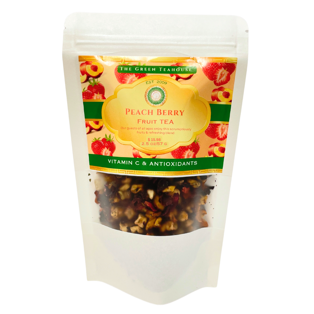 Peach Berry | Organic | The Green Teahouse | Hibiscus | Raspberry