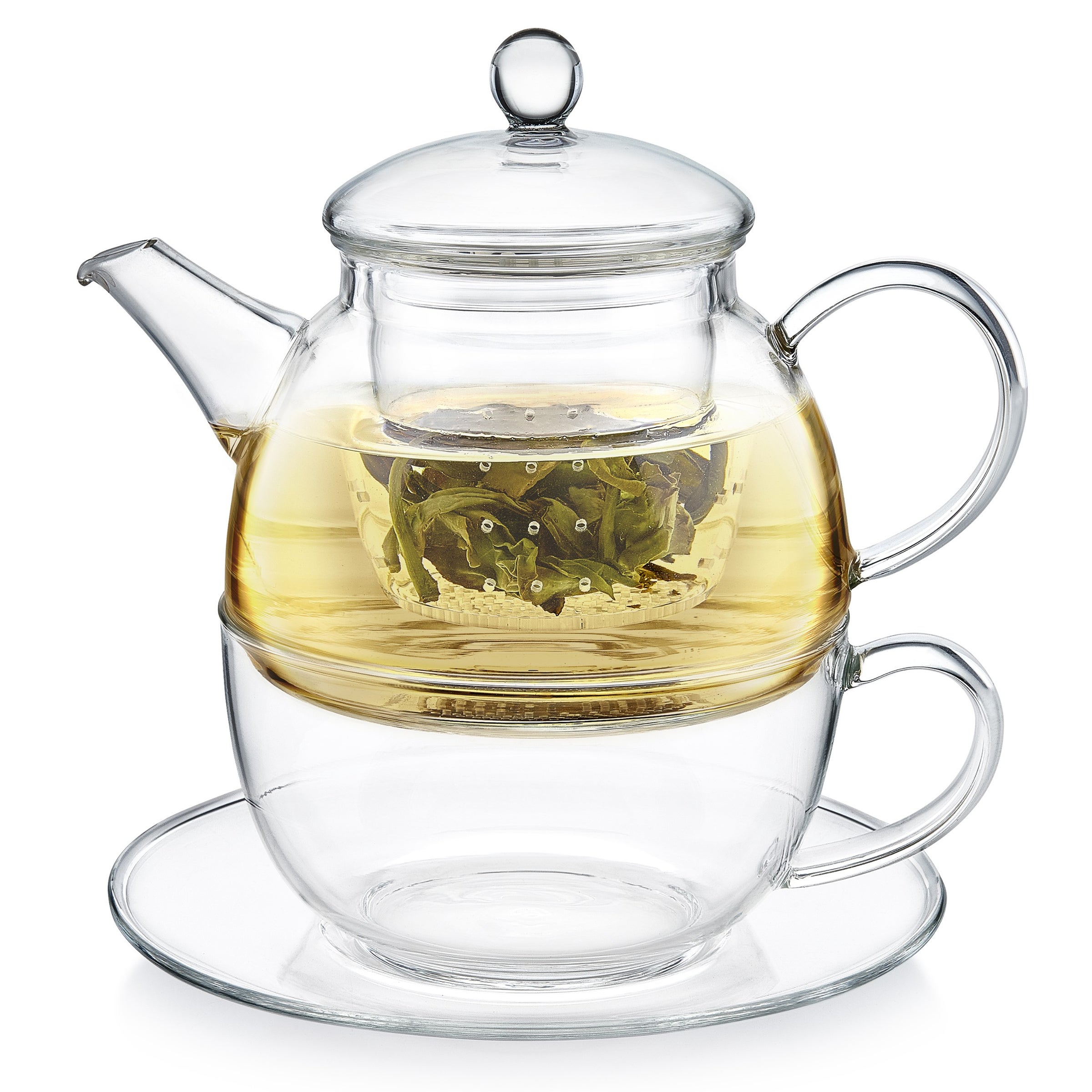 茶 TWG Tea Grand Ceylon Tea & Glass Teapot Tea-For-One | The Green Teahouse