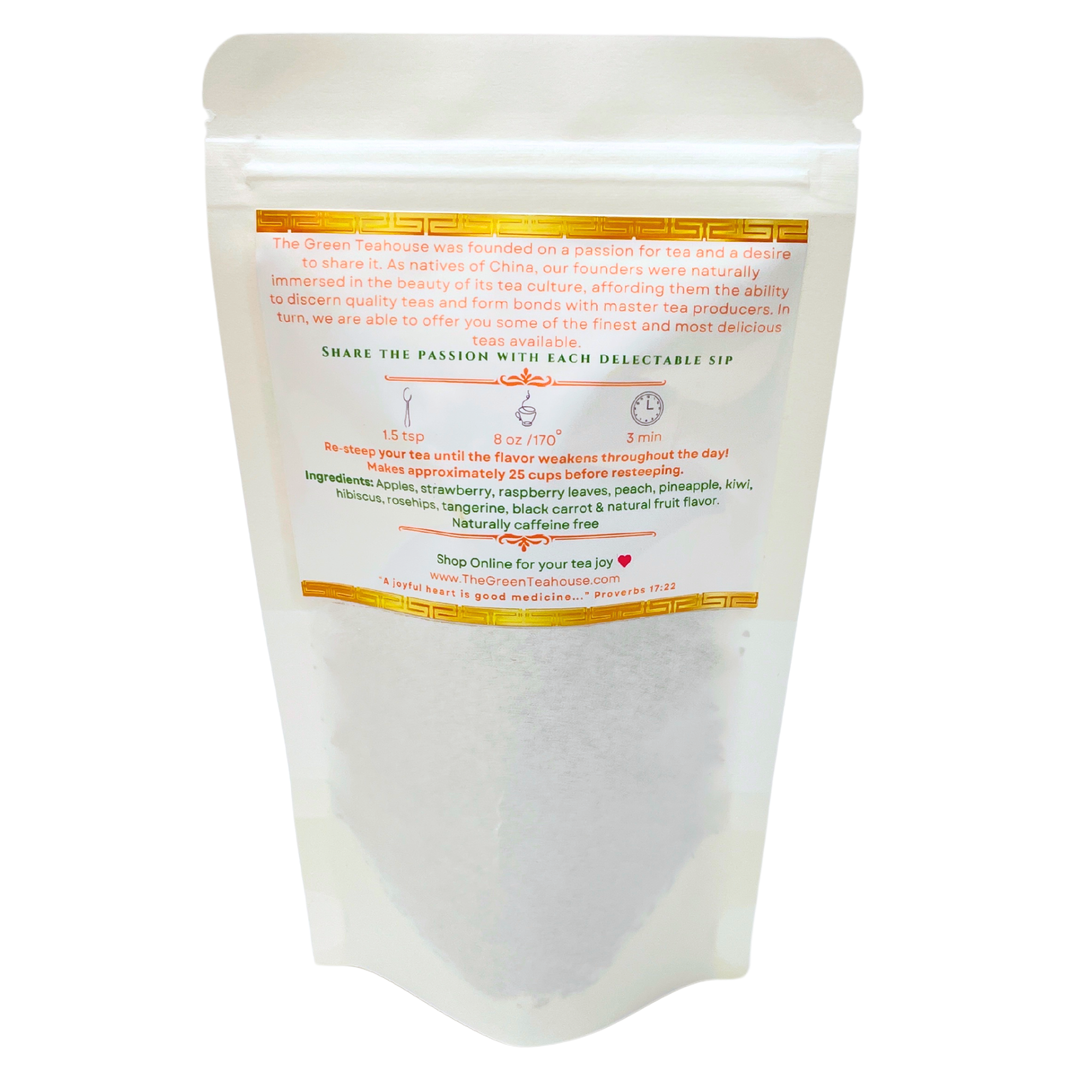 Peach Berry | Organic | The Green Teahouse | Hibiscus | Raspberry